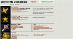 Desktop Screenshot of euphorbia.de